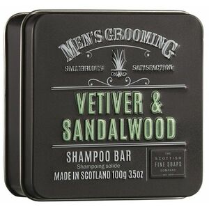 Scottish Fine Soaps Vetiver and Sandalwood tuhý šampon v plechu 100g obraz