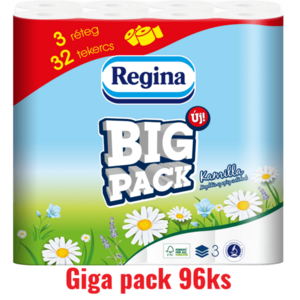 Regina Nicky Giga Pack Kamilka toaletný papier 3vrst. 96ks obraz