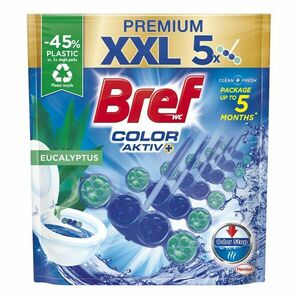 Bref color aktiv- Premium XXL - Eucalyptus - Blue water - WC Blok 5x50g obraz