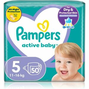 Pampers Active Baby Size 5 jednorázové pleny 11-16 kg 50 ks obraz