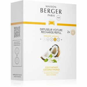 Maison Berger Paris Coconut Monoi vůně do auta náhradní náplň 2x17 g obraz