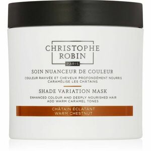 Christophe Robin Shade Variation Mask výživná krémová maska na vlasy odstín Warm Chesnut 250 ml obraz