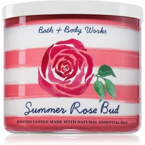 Bath & Body Works Summer Rose Bud vonná svíčka 411 g obraz