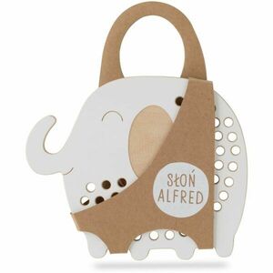 Milin Big Wooden Lacing Toy Elephant Oliver aktivity hračka 19, 5 cm x 16 cm x 0, 7 cm 1 ks obraz