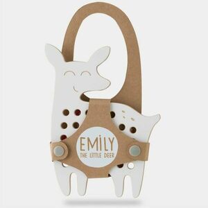 Milin Big Wooden Lacing Toy Little Deer Emily aktivity hračka 18 cm x 13 cm x 0, 7 cm 1 ks obraz