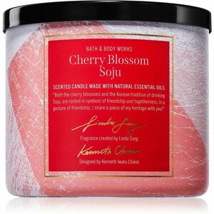 Bath & Body Works Cherry Blossom Soju vonná svíčka 411 g obraz