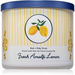 Bath & Body Works Fresh Amalfi Lemon vonná svíčka 411 g obraz