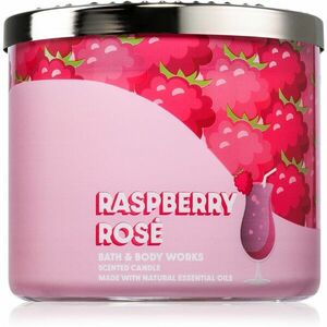 Bath & Body Works Raspberry Rose vonná svíčka 411 g obraz