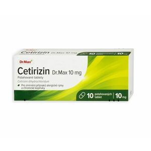 Dr. Max Cetirizin 10 mg 10 tablet obraz