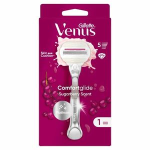 Gillette Venus Platinum ComfortGlide Sugarberry dámský holicí strojek + 1 hlavice obraz