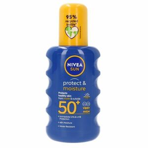 Nivea SUN Hydratační sprej na opalování OF50+ 200 ml obraz