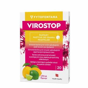 Virostop Pastilky citrus 20 ks obraz