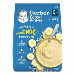 Gerber Cereal Mléčná kaše na dobrou noc banánová 6m+ 230 g obraz