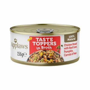 Applaws Dog Taste Toppers in Broth Kuře s játry konzerva 156 g obraz