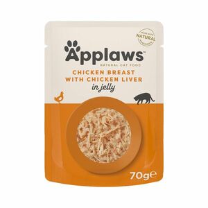 Applaws Cat Jelly Kuřecí s játry kapsička 70 g obraz