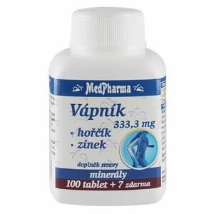 MEDPHARMA Vápník + hořčík + zinek 107 tablet obraz