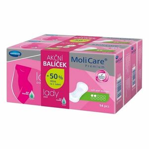 MOLICARE Premium ladypad inkontinenční vložky 2 x 14 kusů 2 kapky obraz