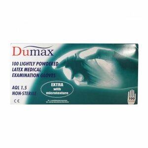 Rukavice DUMAX latex.nest.XL 100ks pudr obraz