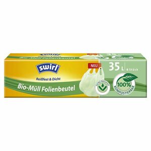 SWIRL BIO kompostovatelné pytle s uchy 35 litrů 6 ks obraz