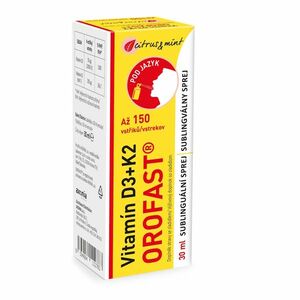 OROFAST Vitamín D3 + K2 sublinguální sprej 30 ml obraz