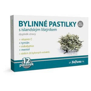 MEDPHARMA Bylinné pastilky s islandským lišejníkem 12 ks obraz