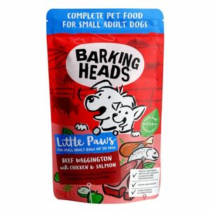 BARKING HEADS Litt.Paws Beef Chick Salmon kapsička pro psy 150 g obraz