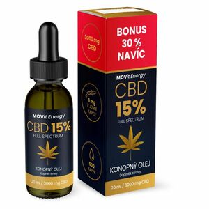 MOVIT ENERGY CBD 15% full spectrum konopný olej 20 ml obraz