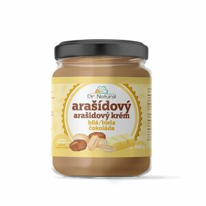 DR.NATURAL Arašídový krém s bílou čokoládou 500 g obraz