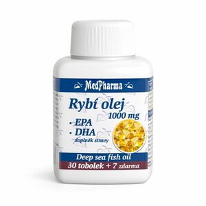 MEDPHARMA Rybí olej 1000mg + EPA + DHA 37 tobolek obraz