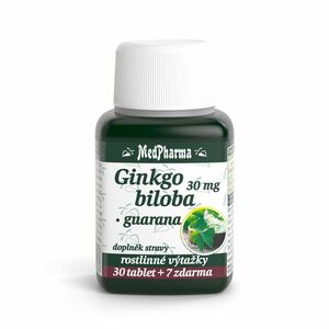 MEDPHARMA Ginkgo biloba + guarana 37 tablet obraz