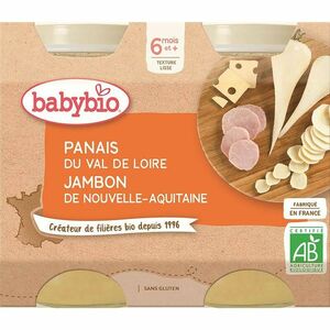 BABYBIO Denní menu Pastinák, šunka a sýr gruyère 2x200 g obraz