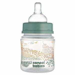 CANPOL BABIES Antikoliková lahev EasyStart MOUNTAIS zelená 120 ml obraz