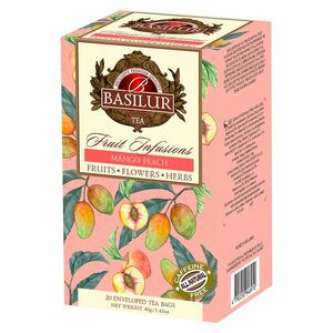 BASILUR Fruit mango & peach ovocný čaj 20 sáčků obraz