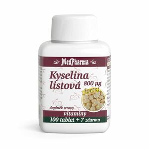 MEDPHARMA Kyselina listová 800 µg 107 tablet obraz