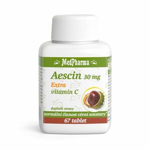 MEDPHARMA Aescin 30 mg extra vitamin C 67 tablet obraz