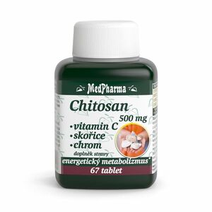 MEDPHARMA Chitosan 500 mg s vitamínem C 67 tablet obraz