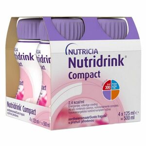 NUTRIDRINK Compact s příchutí jahodovou 4 x 125ml obraz