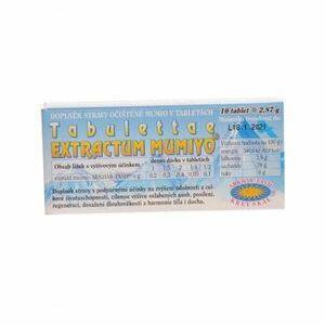 BEYISH Mumiyo tabulettae extractum 10 tablet obraz