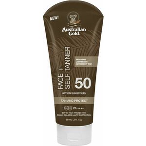 AUSTRALIAN GOLD , Face + Self tanner, SPF 50, 88 ml obraz