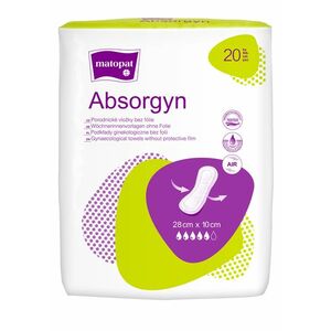 MATOPAT Absorgyn poporodní gynekologické vložky bez folie 28 cm x 10 cm, 20 ks obraz