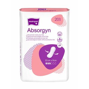 MATOPAT Absorgyn poporodní gynekologické vložky bez folie 22 cm x 9 cm, 20 ks obraz