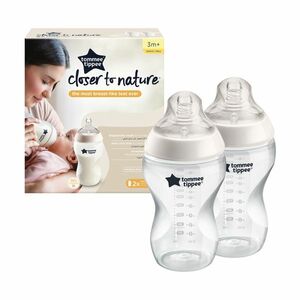 TOMMEE TIPPEE Kojenecká láhev 3m+ 340 ml 2 ks obraz