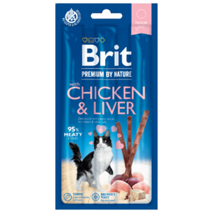 BRIT Premium by Nature Cat Sticks with Chicken & Liver 3 ks obraz