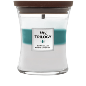 WOODWICK Trilogy vonná svíčka střední, Icy woodland 275 g obraz