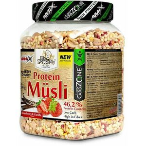 AMIX Mr. Popper ´s Protein Müsli, Jahoda-vanilka, 500 g obraz