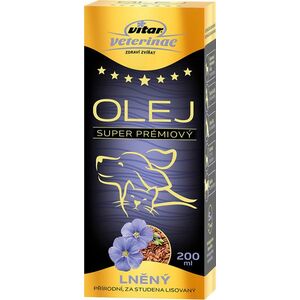 VITAR VETERINAE Lněný olej 200 ml obraz