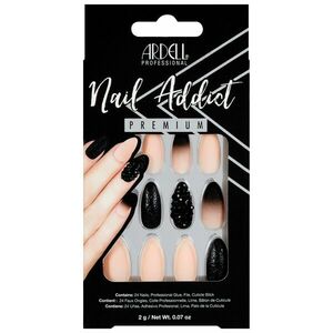 ARDELL Nehty Nail Addict - Black Stud & Pink Ombre obraz