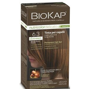 Biokap BIOKAP DELICATO RAPID barva na vlasy - 6.30 Tmavá blond zlatá 135 ml obraz