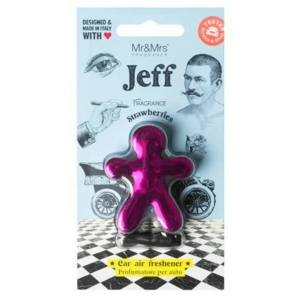 Mr&Mrs Fragrance Jeff Chrome Strawberries - vůně do auta obraz