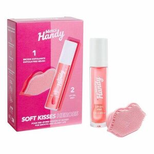 MERCI HANDY - Kit Soft Kisses Heroes – olej na rty a exfoliační kartáček obraz